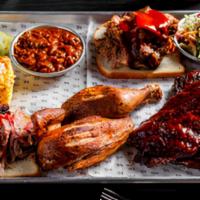 Big City Eats · Our biggest platter, designed for 3-4 people to share. Includes your choice of two half orde...