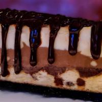 Marble Chocolate Chip Brulée Cheesecake · 
