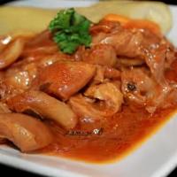 Lambi · Stewed Conch in savory authentic Haitian sauce. Please call to Verify item is available befo...