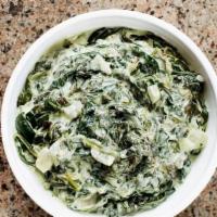 Full Spicy Creamed Spinach · w/Jalapeño & Crema (Vegetarian)