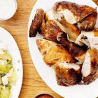 Family Feast · Choose One Protein: Whole Rotisserie Chicken, 1lb Smothered Chicken or 1lb Roasted Pork.. Ch...