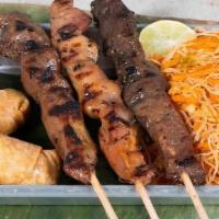 Meat Kabob - Meals - 3 Kabobs + A Side · Your choice of meat kabobs + a side