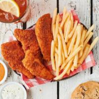 Chicken Tender Combo · Choice of Mazy’s Fried Chicken Tenders or Spicy Fried Chicken Tenders, classic fries, choice...