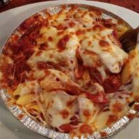 Baked Pasta · Spaghetti or penne, with Monte Carlos signature sauce, topped with parmesan and mozzarella c...
