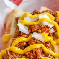 Chili Cheese Dog · Beef hot dog
