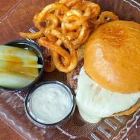 Kids Burger · Served with French fries.