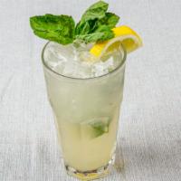Honey Lemon Mojito · Organic Raw Honey, Fresh Lemon Juice, Fresh Mint, Splash of Soda