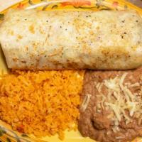 Fajita Burrito Dinner · Choice of steak or chicken.