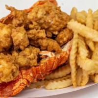 Lobster Tail(S) Dinner · Two 8.oz Lobster Tails  w/ Coleslaw  & Fries.