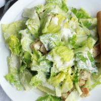 Caesar Salad · Romaine, croutons, Parmesan cheese tossed in caesar dressing.
