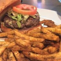 Build Your Own Burger · Half lb fresh patty, lettuce, tomato and onions.