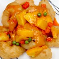 Sweet & Sour Shrimp · Fried shrimp served with Hong Kong's famous sweet and sour sauce.