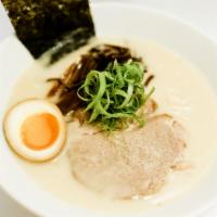 Creamy Tonkotsu · Hearty and milky, this rich ramen embodies the famous “tonkotsu” style