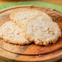 Almond Cookies · Our Take on the Classic – Scratchmade & Baked In-House! | Dietary: Vegetarian