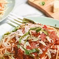 Spaghetti · With meat sauce