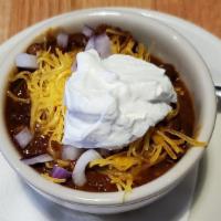 Chili · Preparation choice: meat/vegetarian. Size choice: cup/bowl.