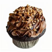 Chocolate Peanut Butter Cupcake · Chocolate cake, peanut butter filling, peanut butter buttercream, chocolate ganache, granula...