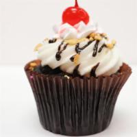Hot Fudge Sundae · Chocolate cake with our signature buttercream frosting, roasted nuts, hot fudge and a cherry...