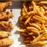 Wings & Fries · Five wings served with fries and your choice of dipping sauce. Add flats, drums or chicken s...