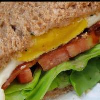 Bacon & Egg Sandwich · Mayo, lettuce, tomato, & fried egg