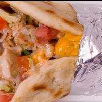 Grilled Chicken Pita · With your choice of grilled green peppers, onions and Swiss & American cheese