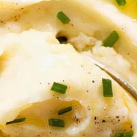 Mashed Potatoes · Garlic Buttery Mash Potatoes With a side of gravy
