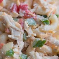Chicken Salad · Lettuce tomato green pepper onions banana pickles cucumber pickles shredded cheese cup of ra...