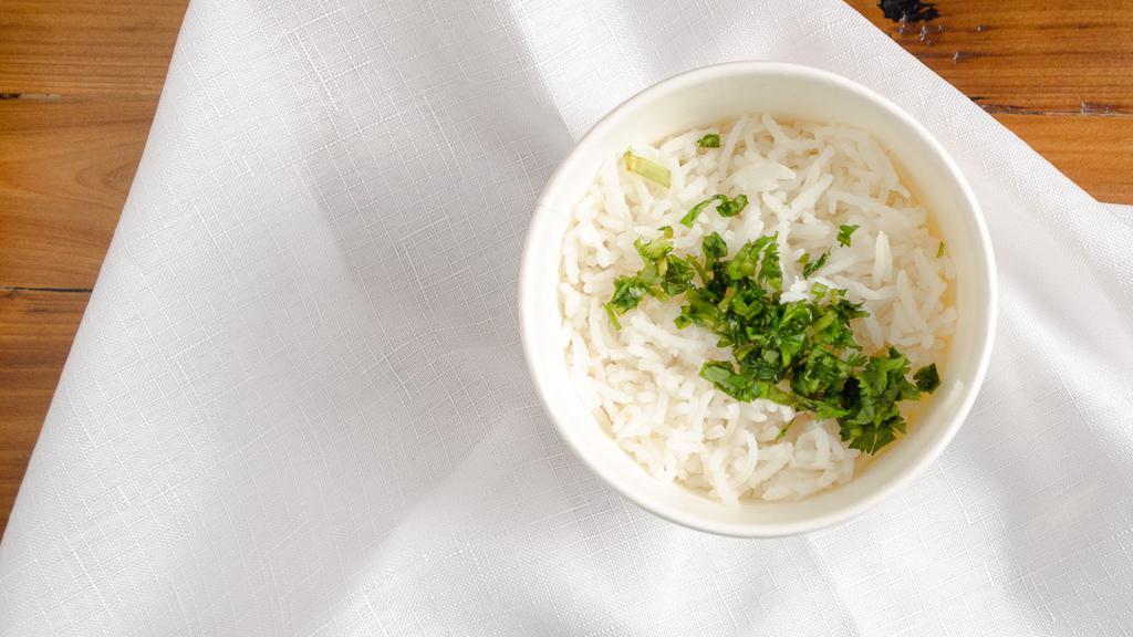 Side Rice · Freshly prepared Basmati white rice! Servings are 12 oz.