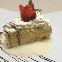 Pastel De Tres Leches · Three milk cake.