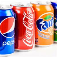 Can Soft Drink · Pepsi, Diet Pepsi
Cok, Diet Coke
Mt Dew
Sprite
Red Bull