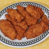 Chicken Tenders · Six pieces of chicken strips, served with ranch dressing.