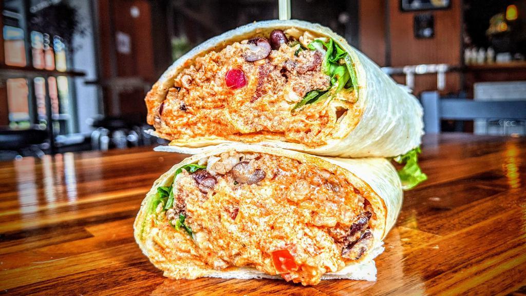 Beef & Beer Cheese Burrito · Our original burrito with ground beef, sauced with a generous helping of our IPA beer cheese.