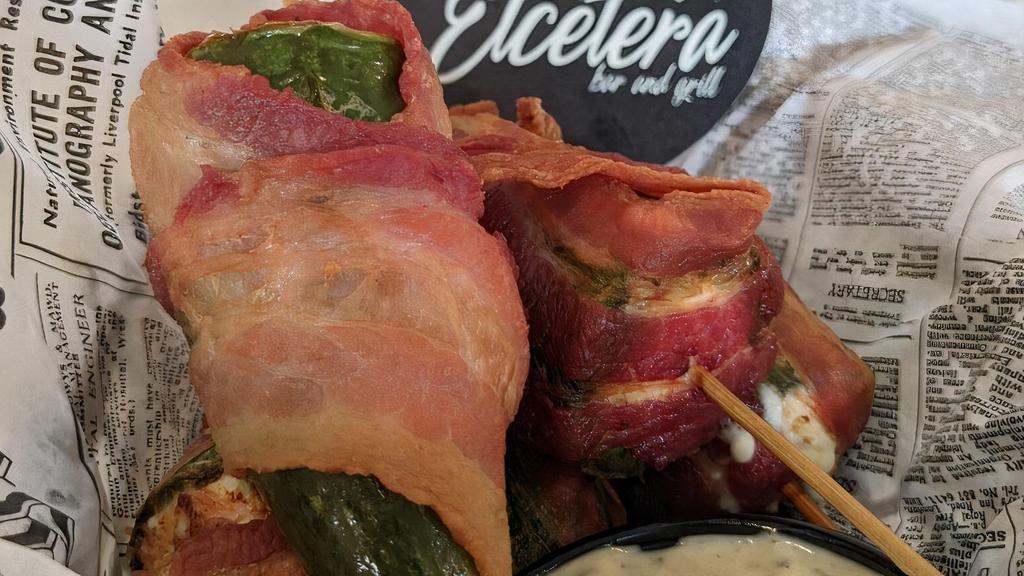Bacon Wrapped Jalepeno Popper · Housemade by Chef Alex