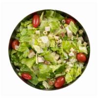 Chopped Salad · Oven-roasted chicken and romaine and iceberg lettuce mix, chopped up with applewood smoked b...