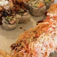 Sushi Appetizer · Four pieces, fresh nigiri tuna, salmon, white, tuna, and shrimp.