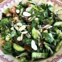 Fattoush Salad · A Levantine salad made from fried pieces of bread combined with mixed greens.