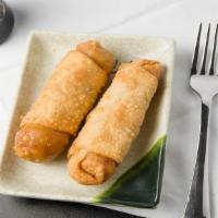 Vegetable Egg Rolls (2) 菜春卷 · 2 pieces. ⚠️ Contains nuts. A vegetarian version of hand-rolled and crispy egg rolls. Packed...