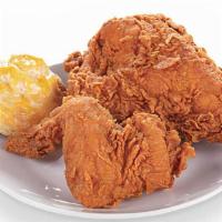 White Chicken Meal (3 Pieces) · Our two, three, or four piece chicken meals come with a biscuit.