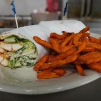 Kilkenny'S Wrap · Choose from our house, spinach, Caesar or curried chicken salad. Your choice of grilled or b...