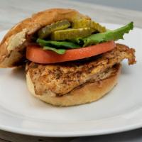 Grilled Chicken Sandwich · Seven oz. grilled chicken breast, doused in our signature poultry seasoning, then topped wit...