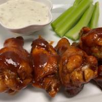 Bbq Wings · 6 BBQ wings plus celery and ranch
