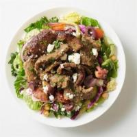 - Gyro Salad · Beef & Lamb | Garlic | Oregano || On Super Green Base