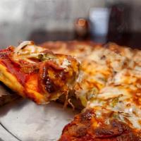 Tony Salerno'S Special Pizza · sausage, mushroom, onion, green pepper, and pepperoni on traditional crust.

Our specialty p...