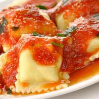 Ravioli · Ravioli Stuffed with your choice of Meat or Ricotta Cheese