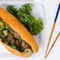 Bánh Mì Thịt Nướng · French bread with grilled pork, beef, or chicken