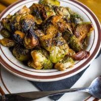 Brussels Sprouts · Tossed in our carolina bbq sauce