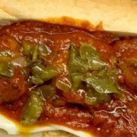 Italian Meatball Sandwich · Italian meatballs three pieces in marinara sauce served on toasted French bread.