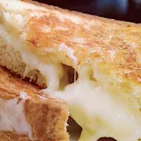 Grilled Cheese On Sourdough · Your choice of American, Swiss, or Mozzarella cheese on toasted sourdough bread. ADD a side ...