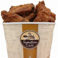 Honey Wing Bucket (2.5 Lbs) · The distinct honey flavor and golden brown appearance make them a favorite. They are great s...
