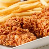 4 Pcs Chicken Tenders · comes with fries